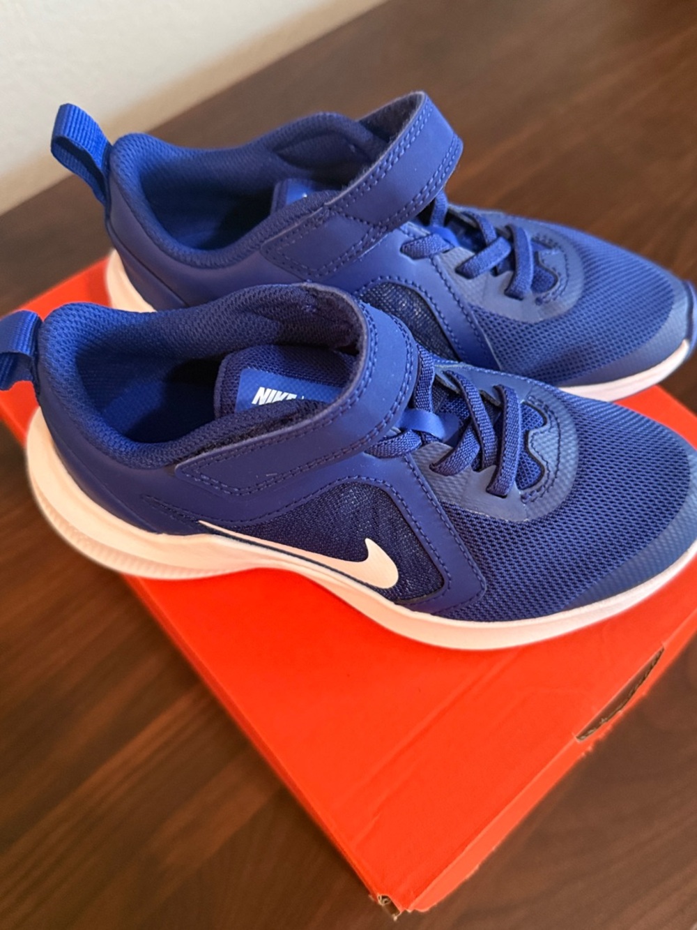 Nike Kids Royal Blue Velcro Athletic Sneakers